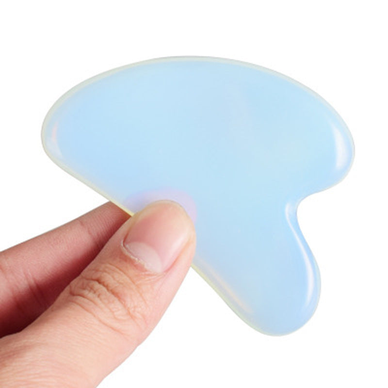 Rouleau de massage facial en pierre de gouache – Soin naturel et apaisant pour une peau éclatante