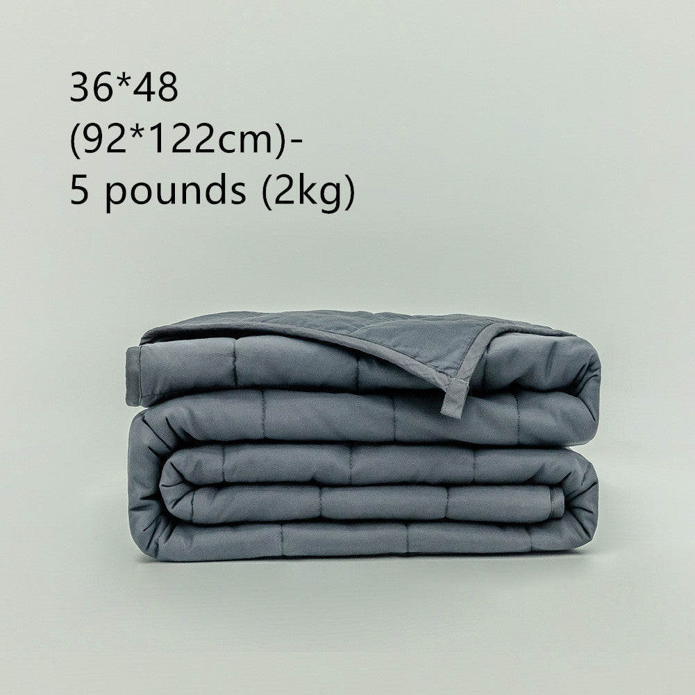 Couverture Lestée en Coton Naturel Gris foncé – Pour un Sommeil Apaisé et Réparateur