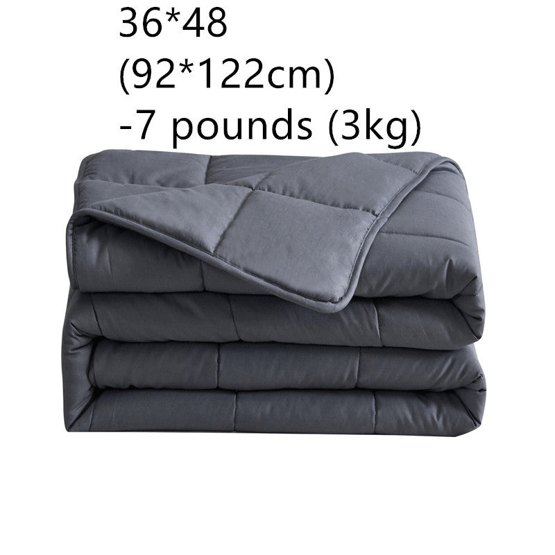 Couverture Lestée en Coton Naturel Gris foncé – Pour un Sommeil Apaisé et Réparateur